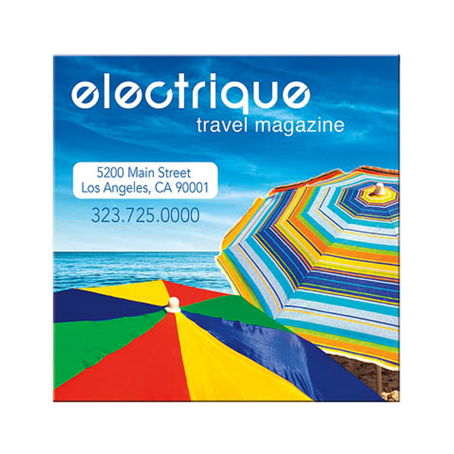 Full Color 4" x 4" Square Magnet in White