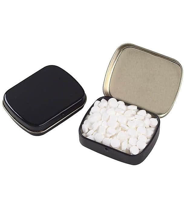 Full Color Sugar Free Mini Mints Hinged Tin