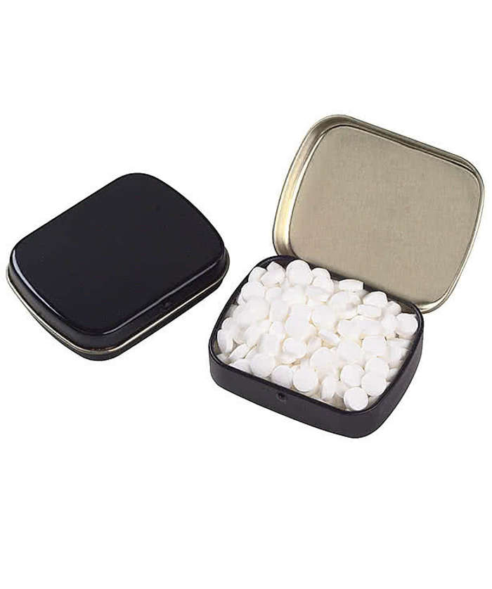 Full Color Sugar Free Mini Mints Hinged Tin