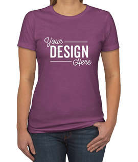 Next Level Women's Slim Fit Jersey Blend T-shirt - Color: Purple Berry
