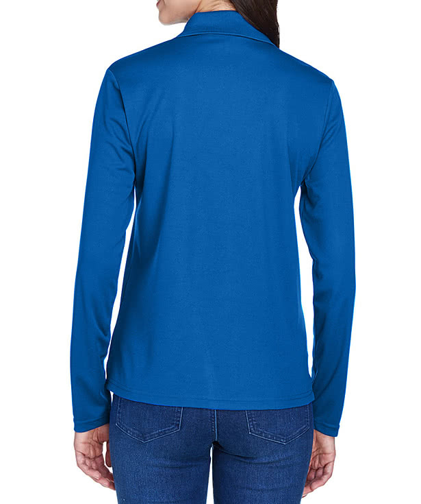 Core 365 Women's Long Sleeve Performance Pique Polo - Printed