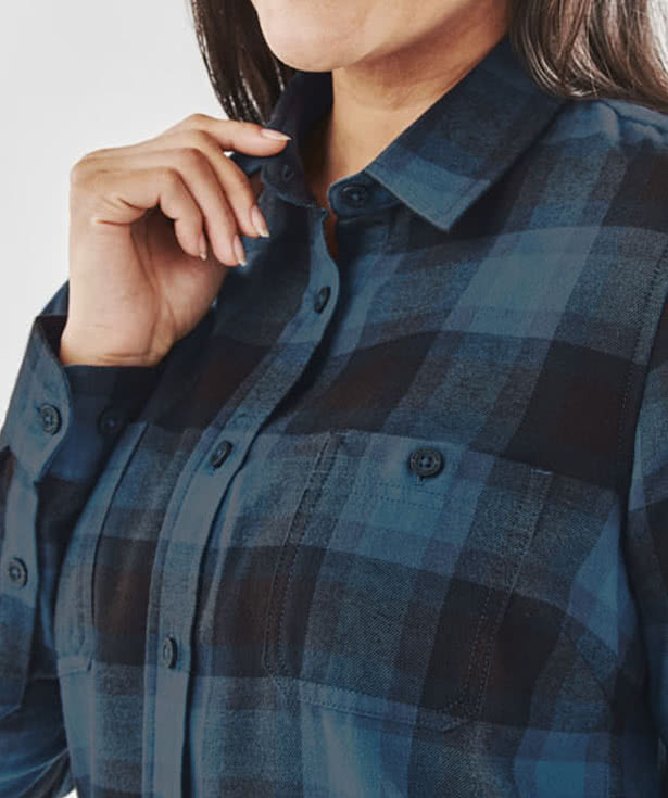 Stormtech Women's Chesapeake Plaid Long Sleeve Shirt