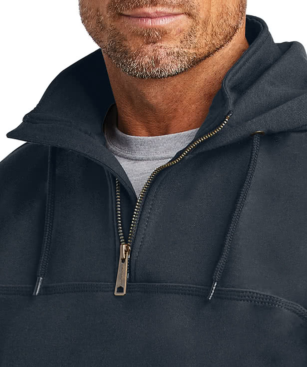 Carhartt paxton heavyweight hot sale mock zip hoodie