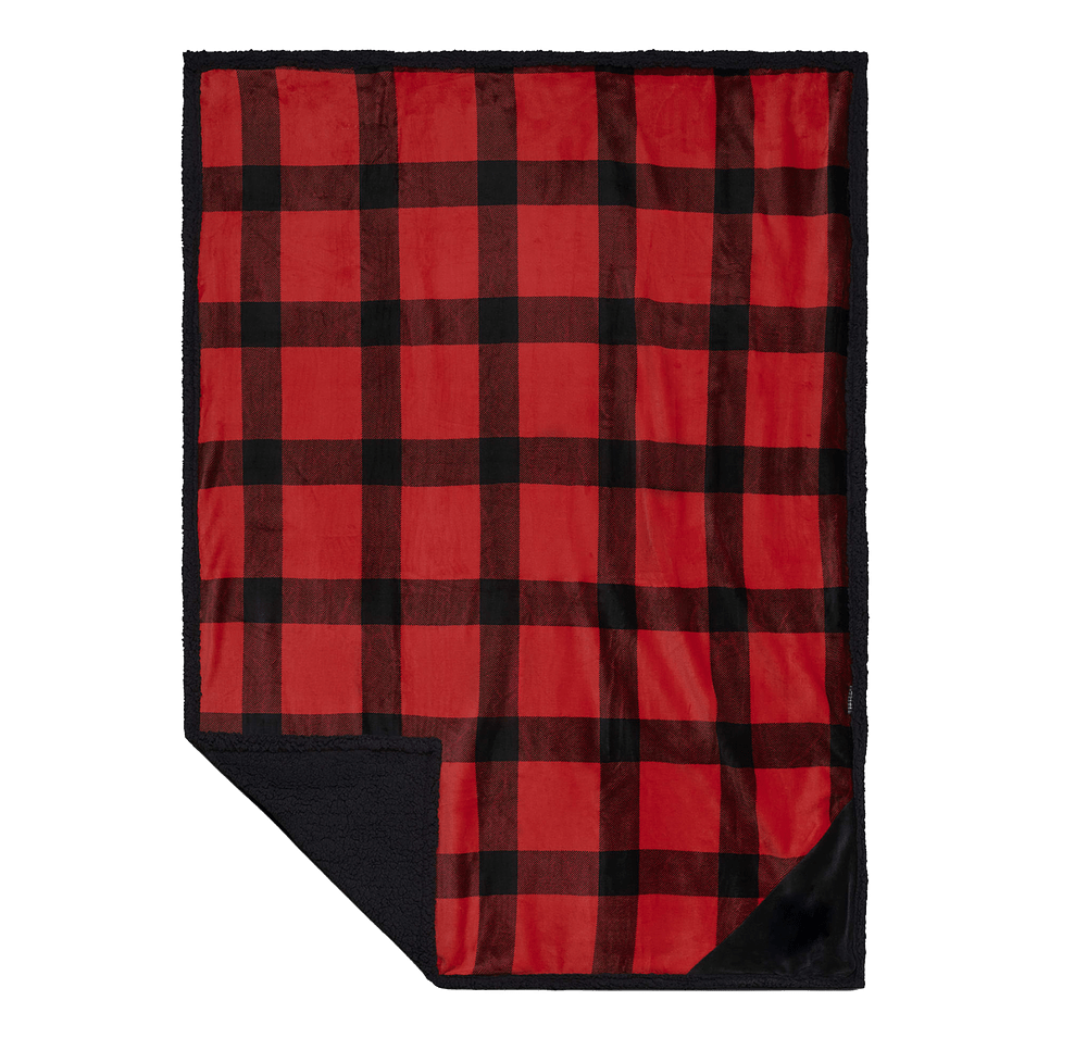 Field & Co. Buffalo Plaid Sherpa Blanket-default