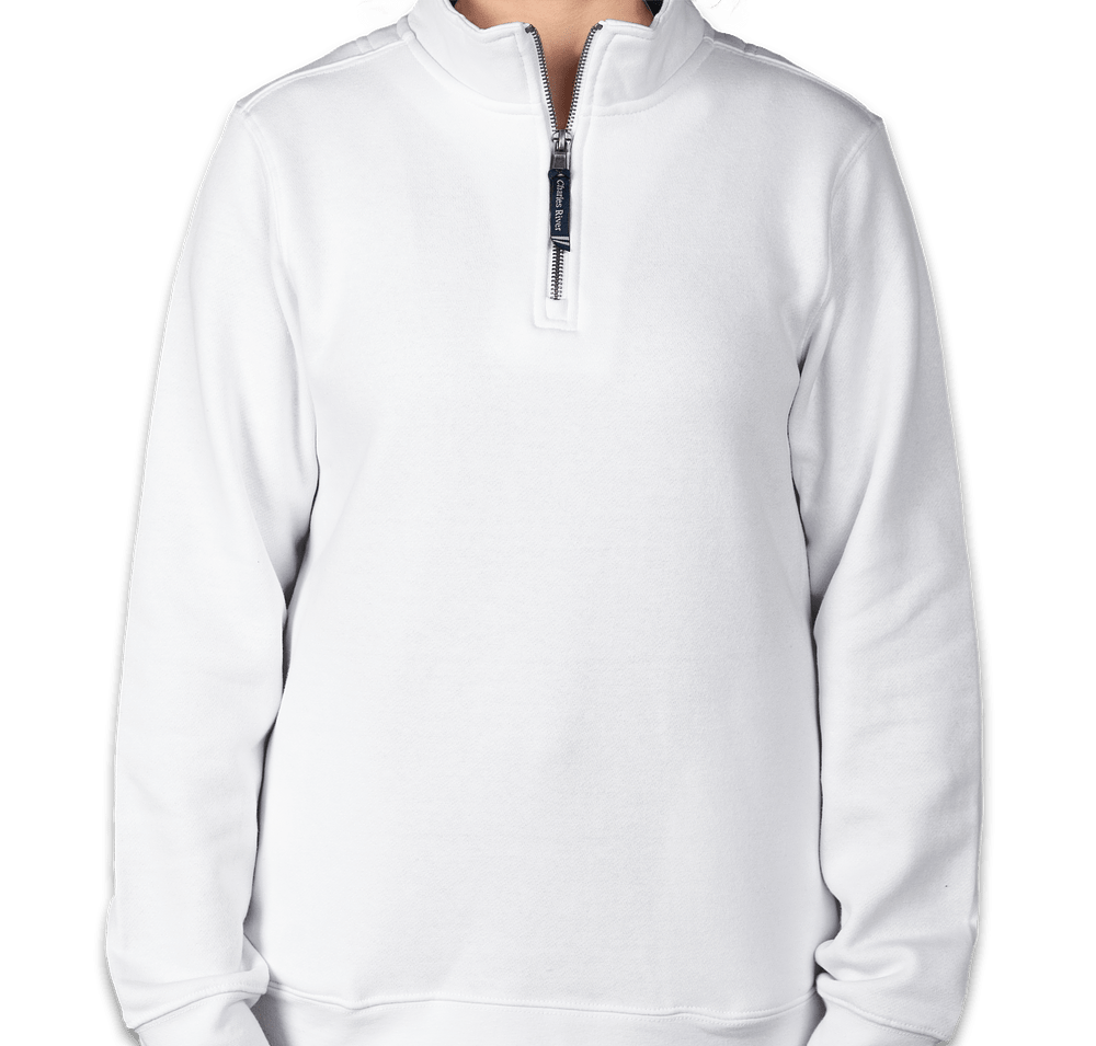 Charles River Women's Crosswind Quarter Zip Sweatshirt - Embroidered-default