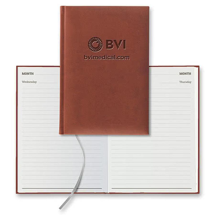 Castelli Debossed Tucson Medio Undated Daily Planner in Black