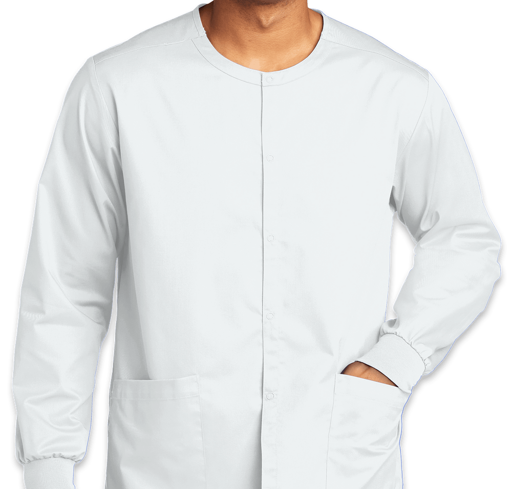 Wink WorkFlex Snap-Front Scrub Jacket-default