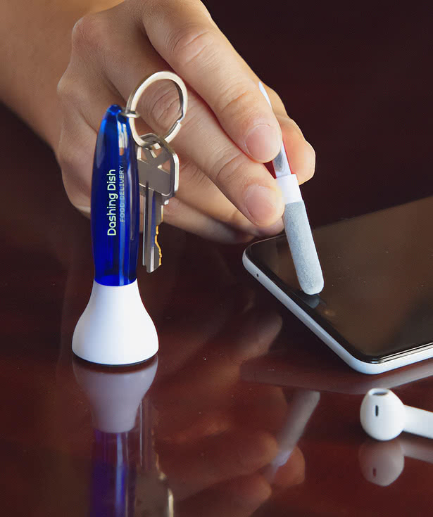 Swab Microfiber Earbud & Screen Cleaner Keychain