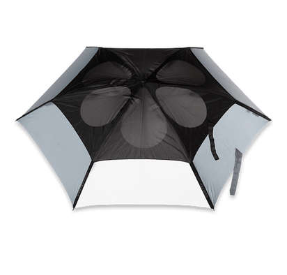 62” Arc ShedRain The Vortex Auto Open Golf Umbrella - Black  /  Gray  /  White