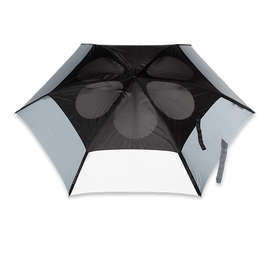 62” Arc ShedRain The Vortex Auto Open Golf Umbrella - Color: Black / Gray / White