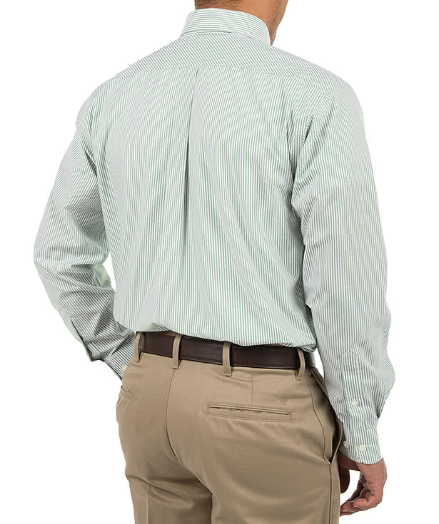 Devon & Jones Banker Stripe Dress Shirt - Printed