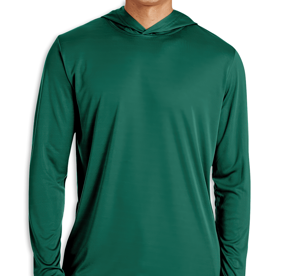 Team 365 Zone Hooded Long Sleeve Performance Shirt-default
