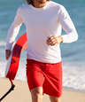 Wet Effect Long Sleeve Rash Guard Shirt