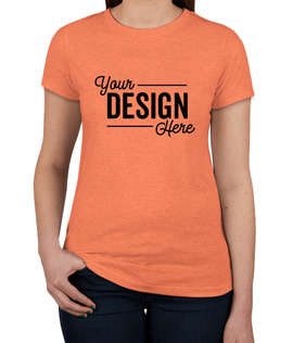 Next Level Women's Slim Fit Tri-Blend T-shirt - Color: Vintage Light Orange