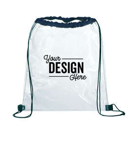 Rally Clear Drawstring Bag - Color: Navy