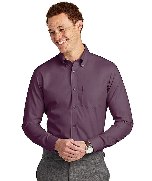 Brooks Brothers Tall Wrinkle-Free Stretch Nailhead Dress Shirt