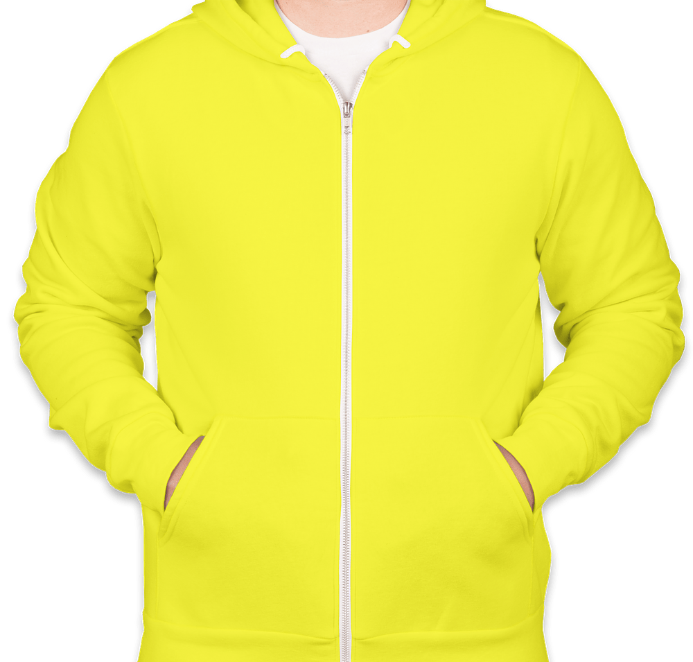 Bella + Canvas Neon Zip Hoodie-default