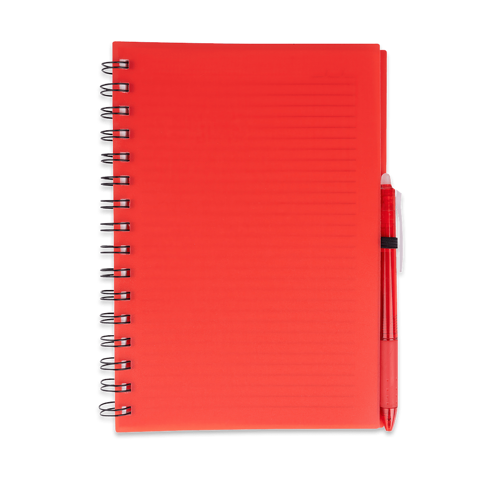 Take-Two Soft Cover Spiral Notebook with Erasable Pen-default