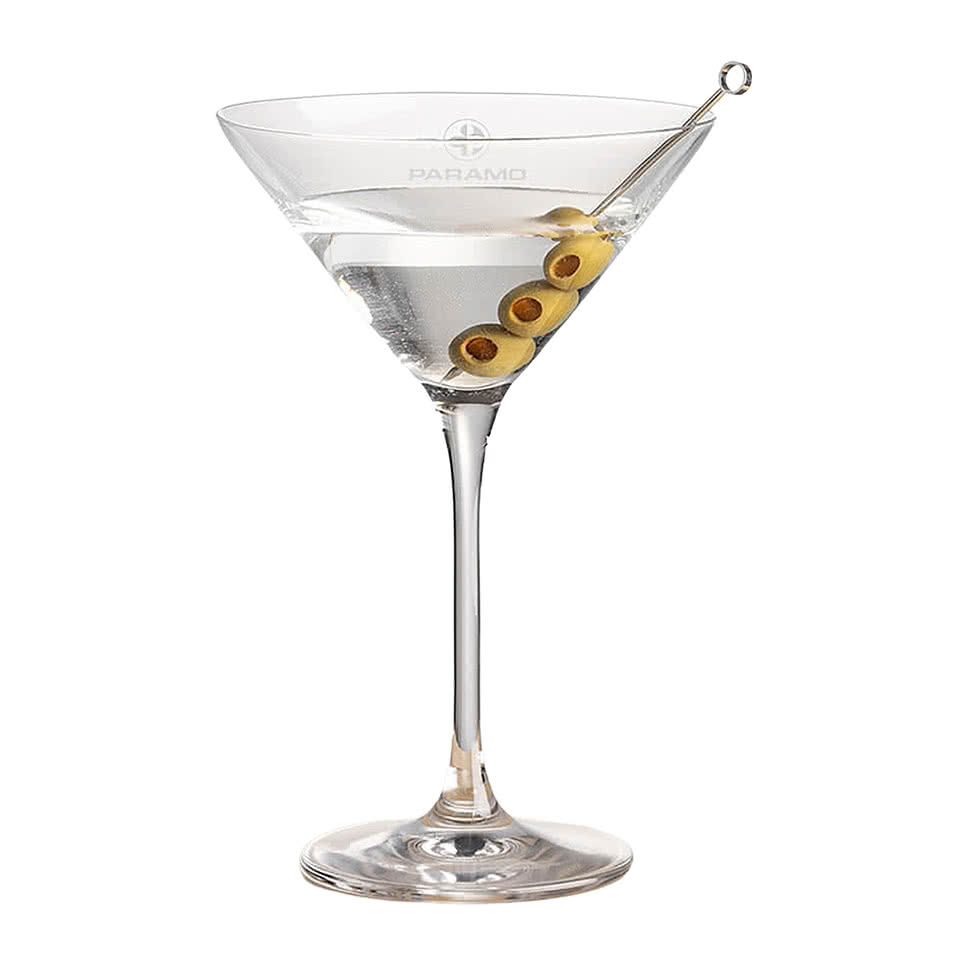 Laser Etched 8.5 oz. Santiago Martini Glass