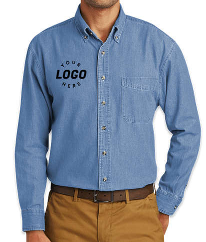 Port & Company Denim Shirt - Faded Blue