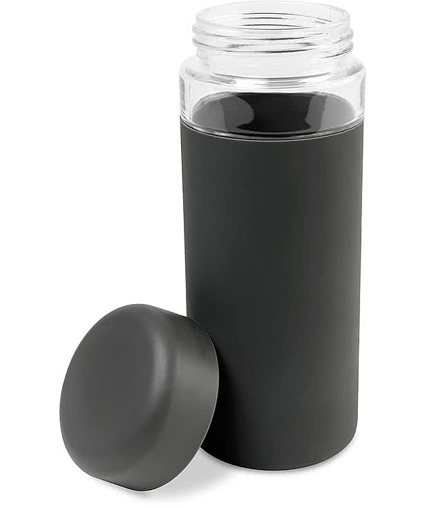 16 oz. W&P Wide Mouth Glass Water Bottle 