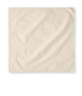 Augusta 100% Cotton Solid Bandana (Centered Design) - Color: Natural
