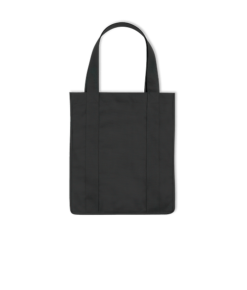 Non-Woven Recycled Shopper Tote Bag in Black