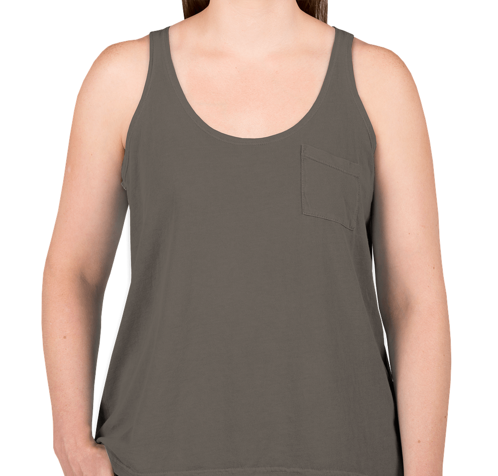 Authentic Pigment Ladies Flowy Pocket Tank-default