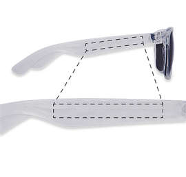 Solid Malibu Sunglasses - Color: Translucent Clear