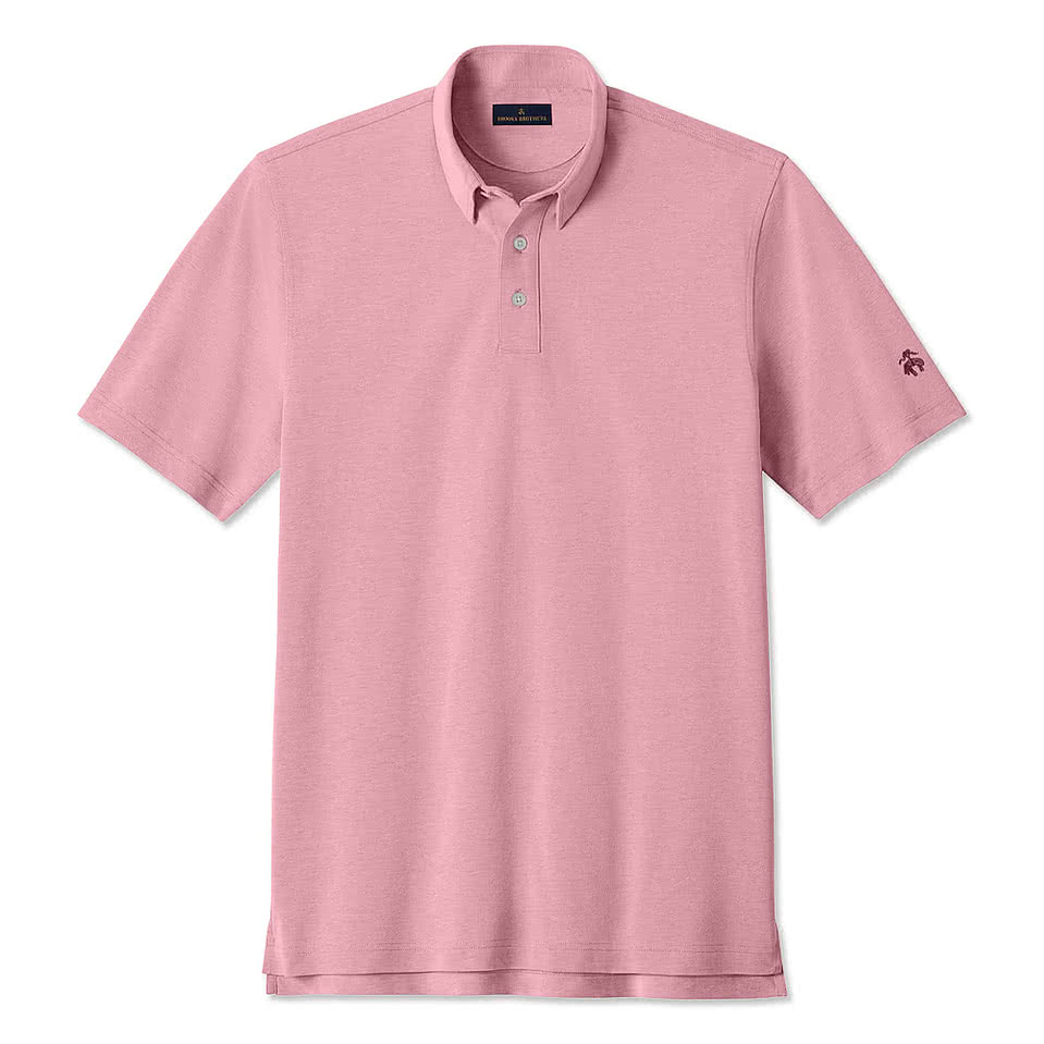 Brooks Brothers Pinpoint Pique Performance Dress Polo - Printed