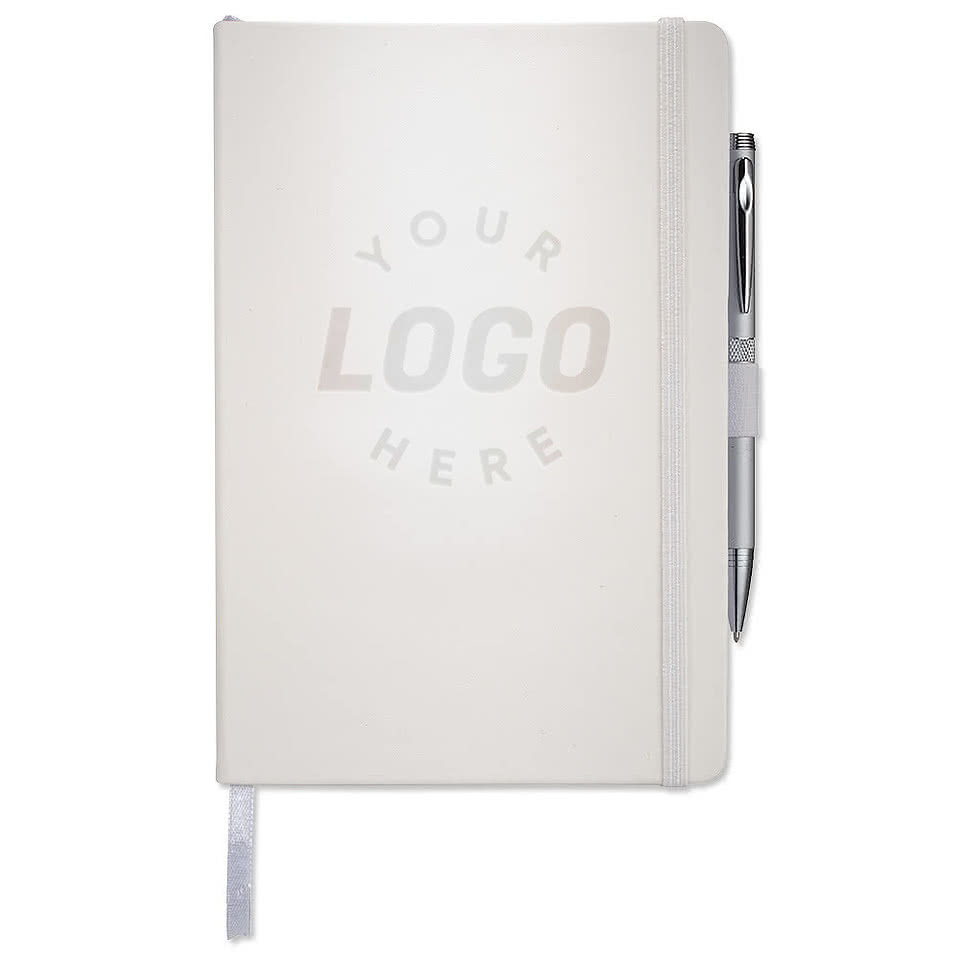 JournalBooks ® Debossed Nova Hard Cover Bound Notebook
