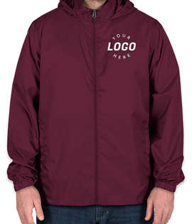 Elevate Darien Packable Lightweight Hooded Full-Zip Windbreaker