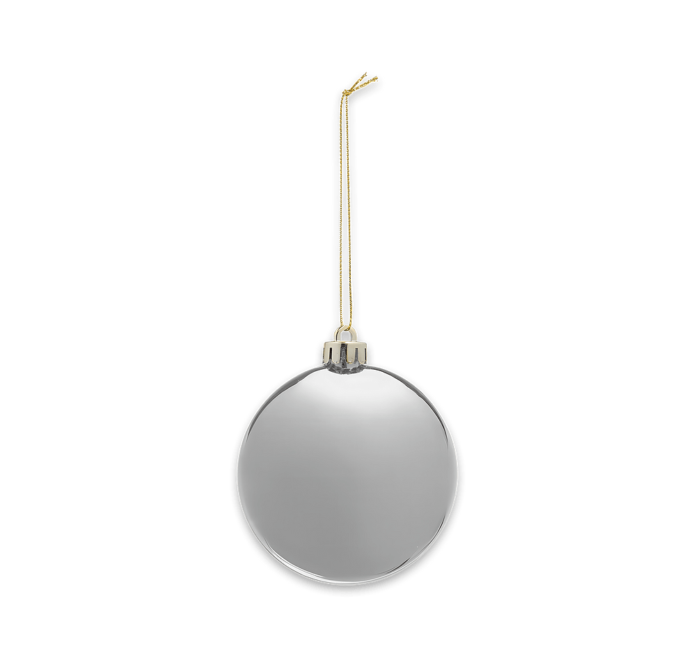 Chrome Round Disk Ornament-default