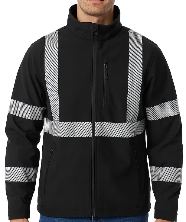 Vantage Xtreme-Flex Segmented Reflective Tape Soft Shell Safety Jacket