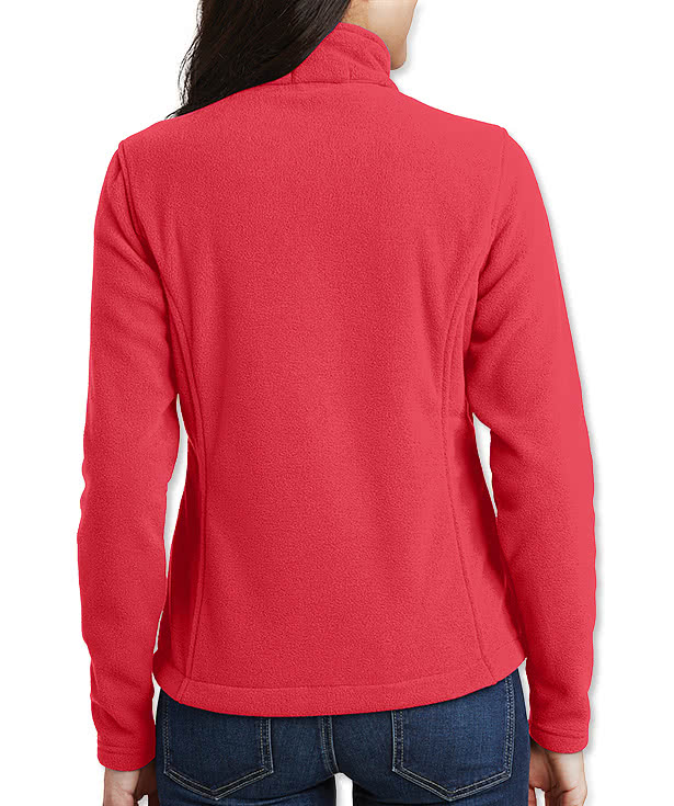 Port Authority Women's Value Fleece Jacket - Faux Leather Patch