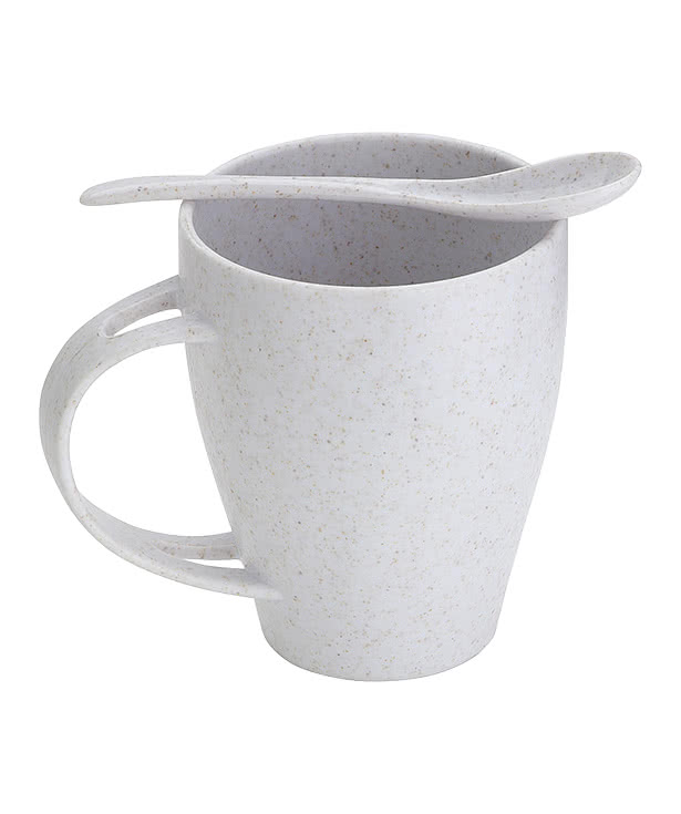 Sip 'N Stir 12 oz. Bamboo Mug with Spoon