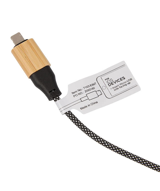 FSC Bamboo 5-in-1 100W Laptop Charging Cable