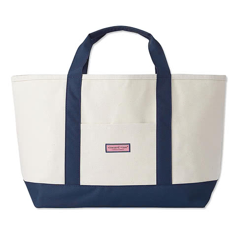 Vineyard Vines Captain Large Canvas Tote Bag | Custom  display picture 1