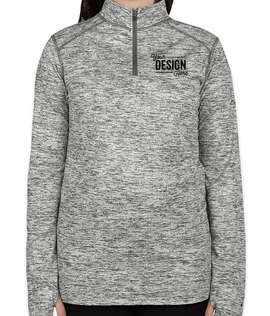 Badger Women's Heather Quarter Zip Performance Shirt - Color: Graphite
