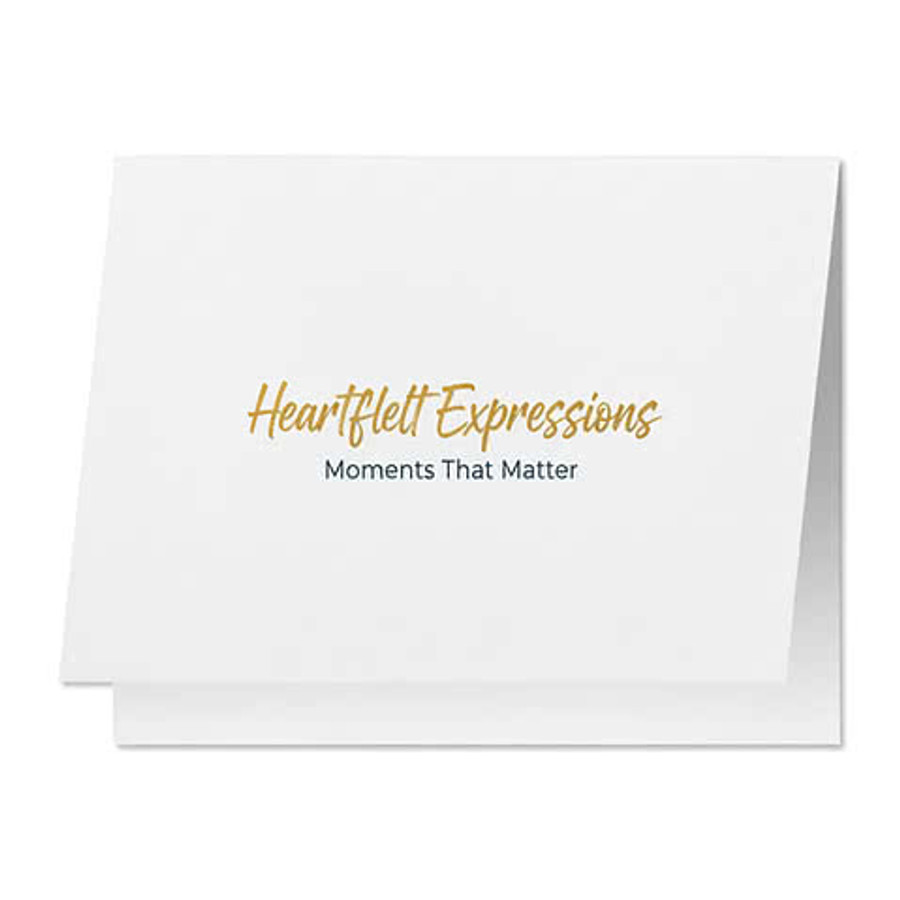 Full Color 5" x 7" Folded Matte Card (Set of 20) in White