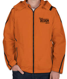 Team 365 Mesh Lined Hooded Jacket - Color: Sport Burnt Orange