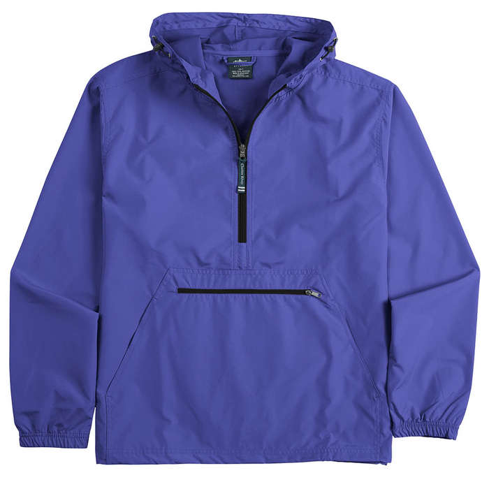 Charles River Pack-N-Go Hooded Packable Anorak - Embroidered