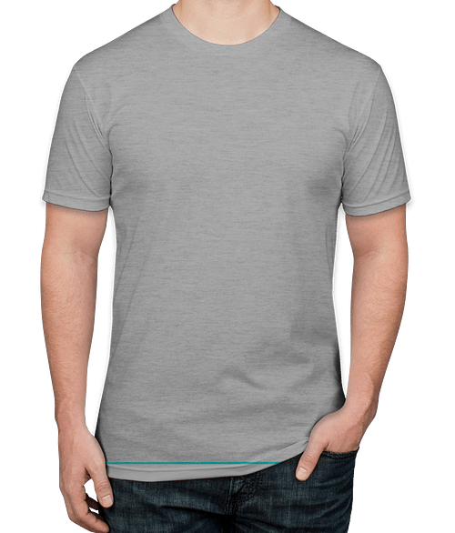Next Level Jersey T-shirt in Heather Grey