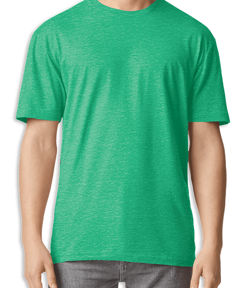 Gildan Lightweight Cotton T-shirt in Heather Irish Green