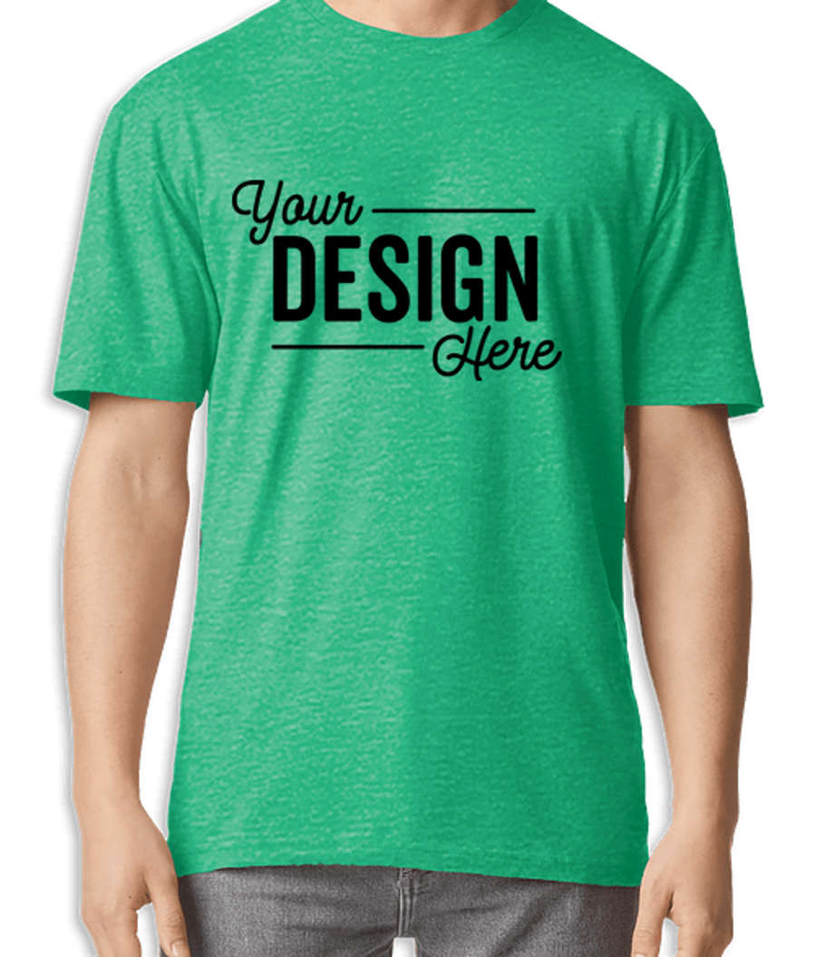 Gildan Lightweight Cotton T-shirt in Heather Irish Green