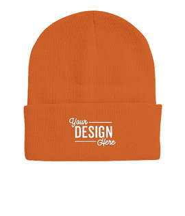 Sportsman Solid Cuff Beanie - Color: Orange