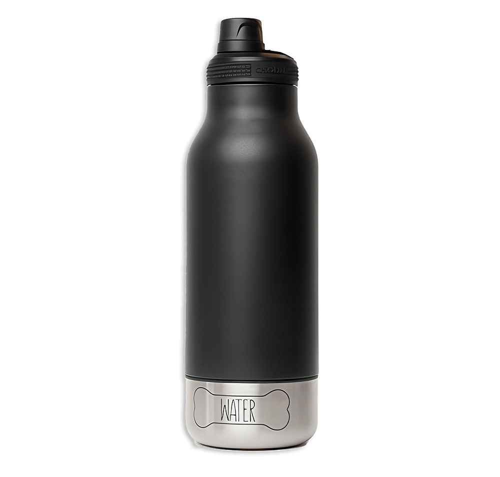 Asobu 34 oz. Buddy 3-in-1 Insulated Water Bottle with Pet Bowl-default