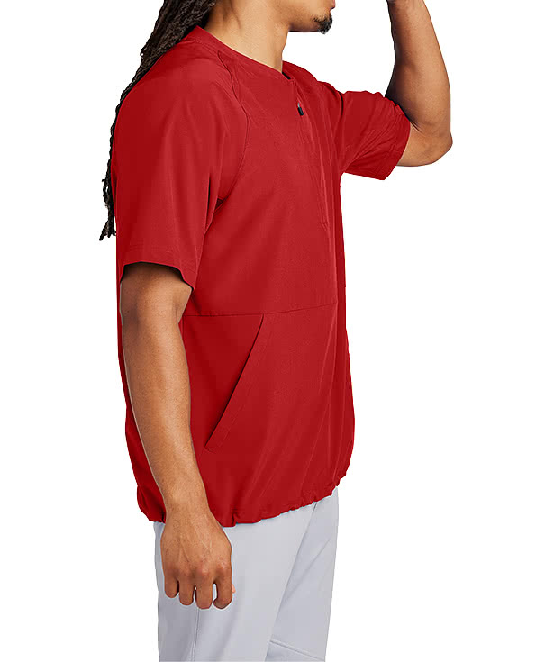 [ NERDY ]★THE 8着用★BASEBALL SHORT SLEEVE TRACK TOP Custom Sport-Tek Repeat Half Zip Short Sleeve Baseball