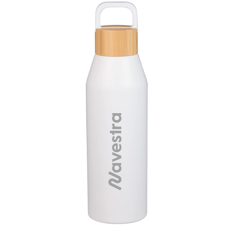 Laser Engraved 24 oz. Aspen Eco Water Bottle with Bamboo Lid