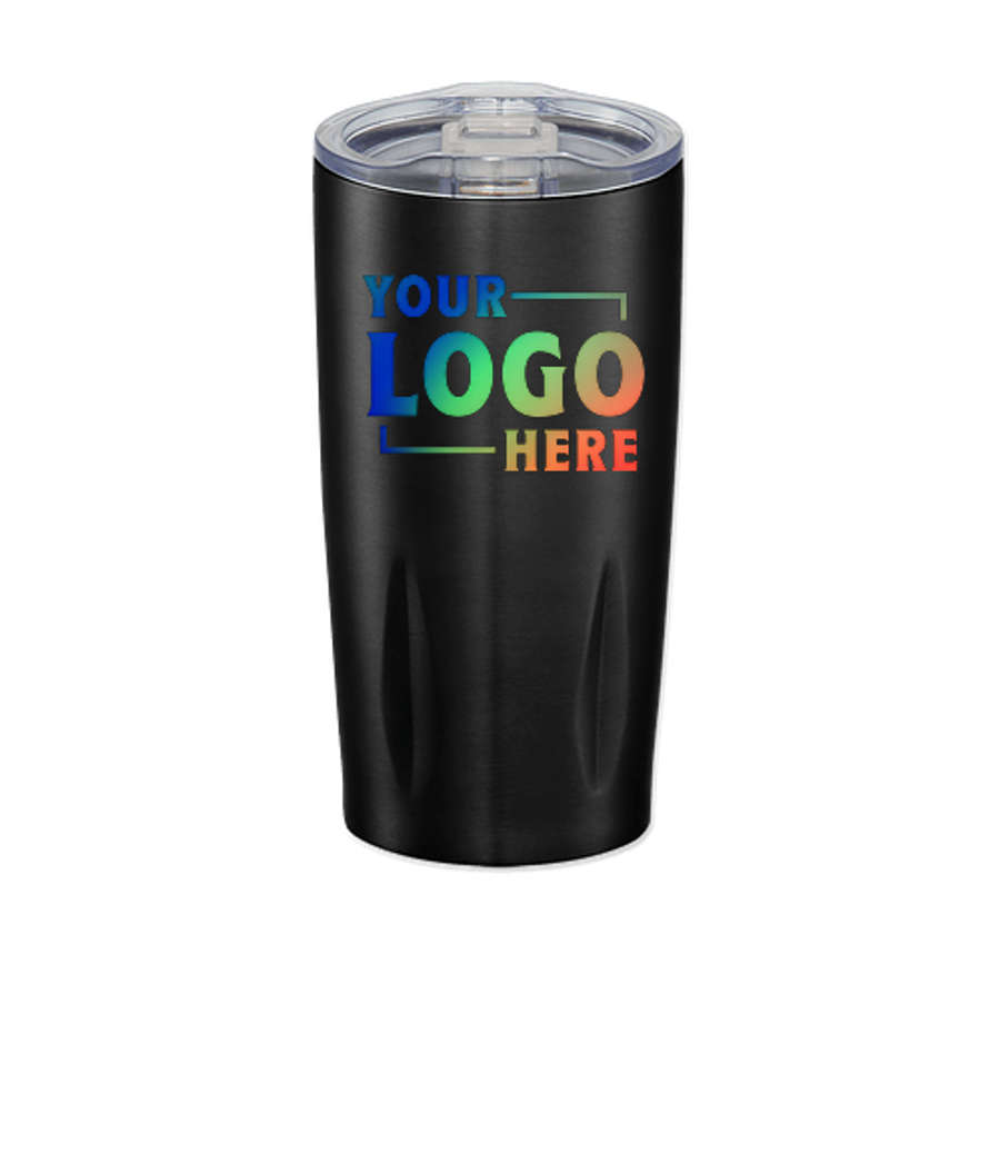Full Color 20 oz. Rocky Stainless Steel Insulated Tumbler in Black
